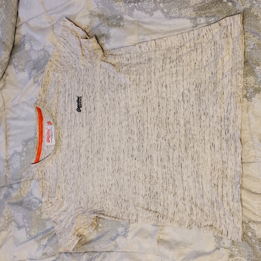 Super Dry Salt And Pepper Speckle T Shirt